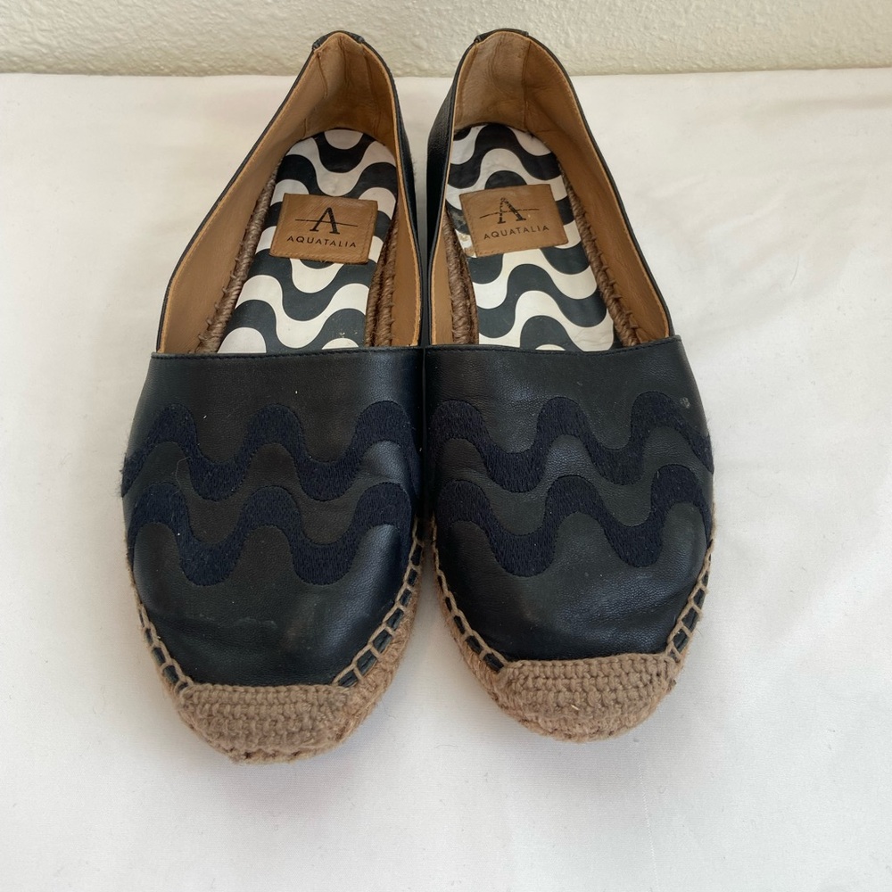 Aquatalia leather espadrilles